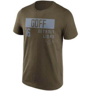 Detroit Lions Fashion Name & Number T-Shirt - Jared Goff - Mens