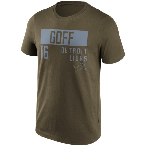 Detroit Lions Fashion Name & Number T-Shirt - Jared Goff - Mens