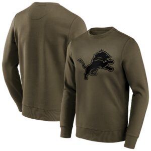 Detroit Lions Fashion Preferred Logo Crew Sweatshirt - Big & Tall - Mens