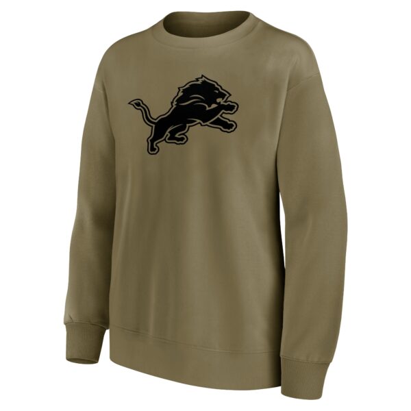 Detroit Lions Mono Logo Graphic Oversized Crew Sweatshirt - Womens - Image 2