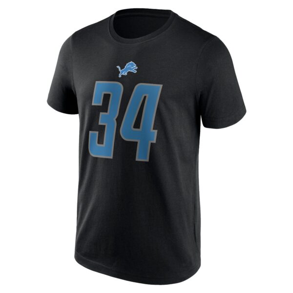Detroit Lions Name and Number T-Shirt - Alex Anzalone 34 - Mens - Image 2