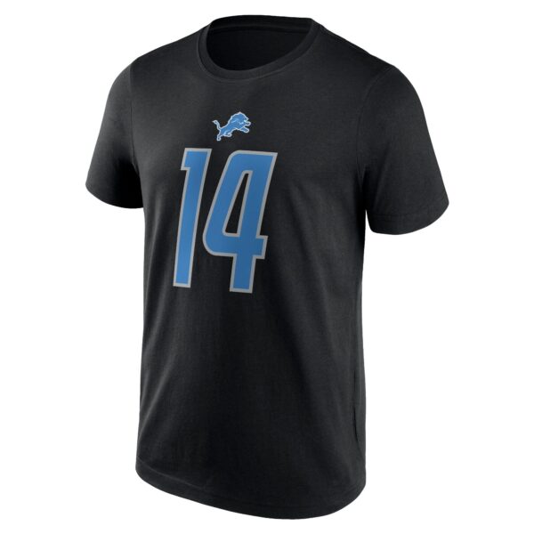 Detroit Lions Name and Number T-Shirt - Amon-Ra St. Brown 14 - Mens - Image 2