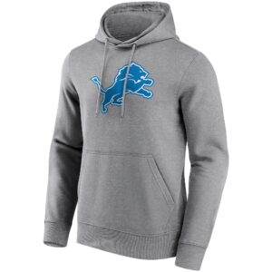 Detroit Lions Neutral Colour Logo Hoodie - Mens