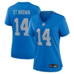 Detroit Lions Nike Alternate Game Jersey Throwback  - Blue - Amon-Ra St. Brown - Womens
