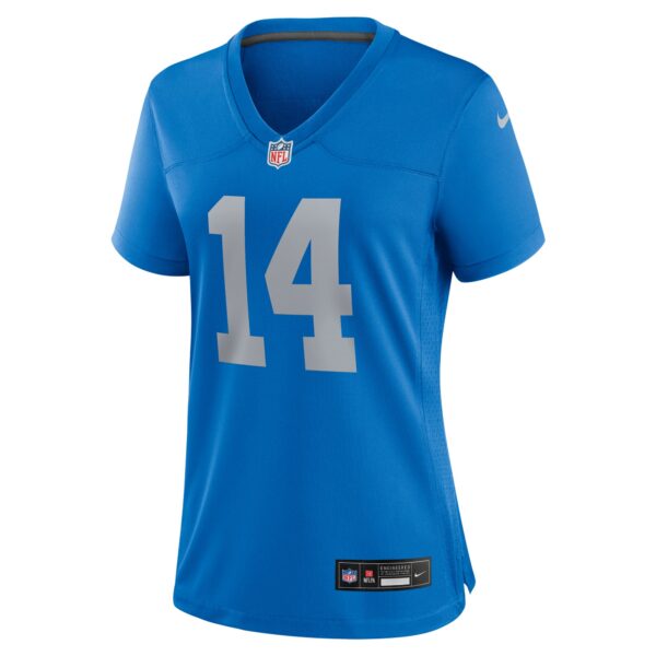 Detroit Lions Nike Alternate Game Jersey Throwback  - Blue - Amon-Ra St. Brown - Womens - Image 2