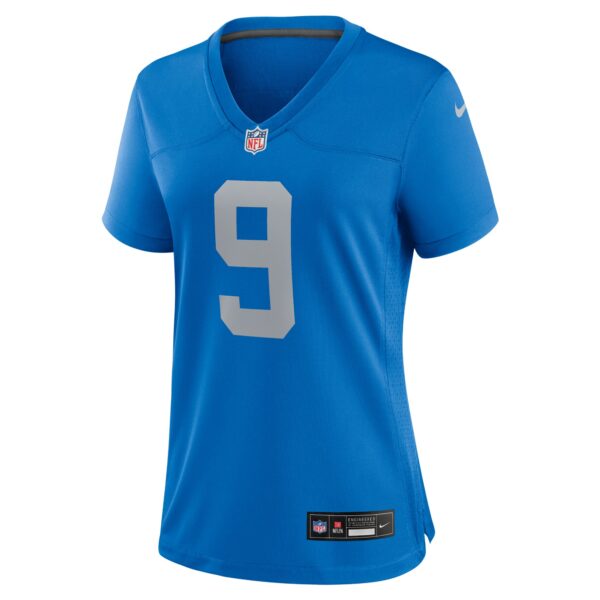 Detroit Lions Nike Alternate Game Jersey Throwback  - Blue - Jameson Williams - Womens - Image 2