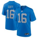 Detroit Lions Nike Alternate Game Jersey Throwback - Blue - Jared Goff - Mens