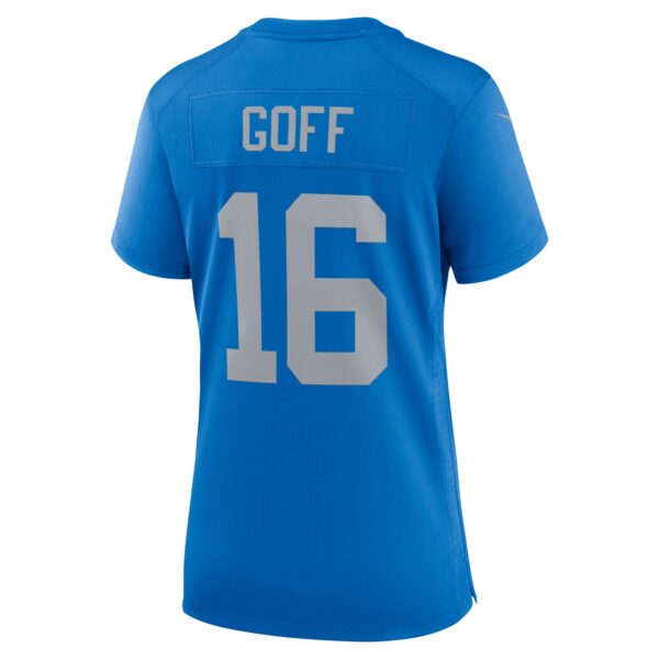 Detroit Lions Nike Alternate Game Jersey Throwback  - Blue - Jared Goff - Womens - Image 3