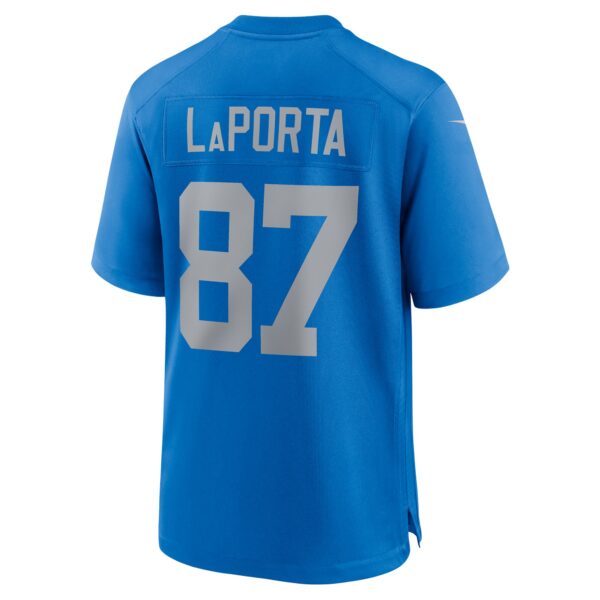 Detroit Lions Nike Alternate Game Jersey Throwback - Blue - Sam LaPorta - Mens - Image 3