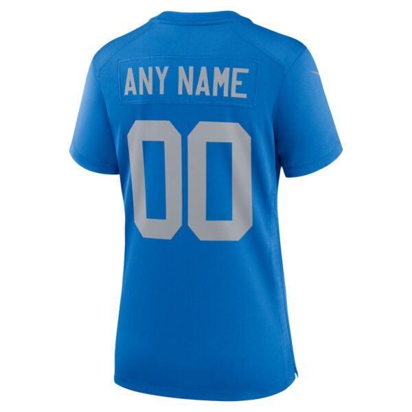 Detroit Lions Nike Alternate Game Throwback Jersey - Custom - Womens - Image 3