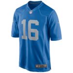 Detroit Lions Nike Game Alternate Jersey - Blue - Jared Goff - Mens