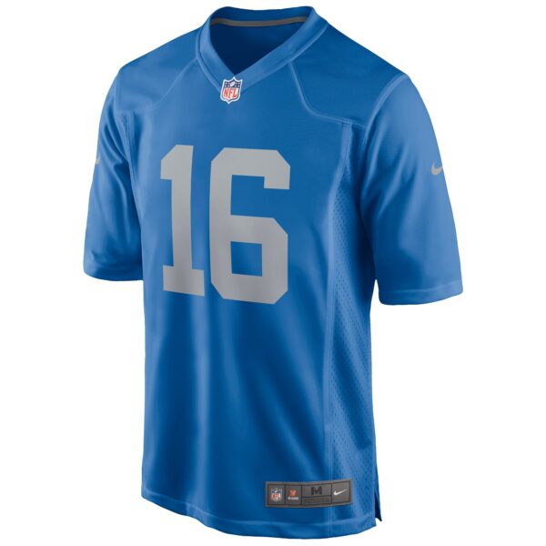 Detroit Lions Nike Game Alternate Jersey - Blue - Jared Goff - Mens