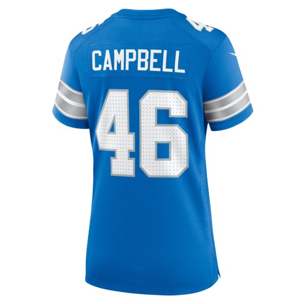 Detroit Lions Nike Home Game Jersey - Blue - Jack Campbell - Womens - Image 3