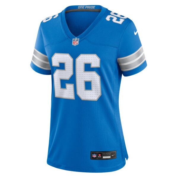 Detroit Lions Nike Home Game Jersey - Blue - Jahmyr Gibbs - Womens - Image 2