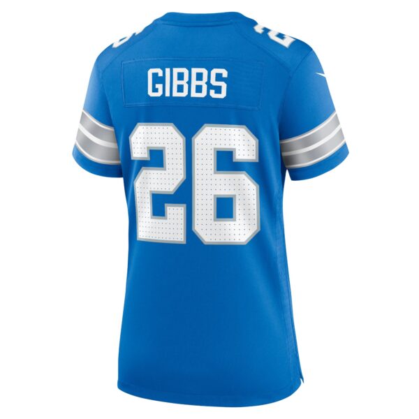 Detroit Lions Nike Home Game Jersey - Blue - Jahmyr Gibbs - Womens - Image 3