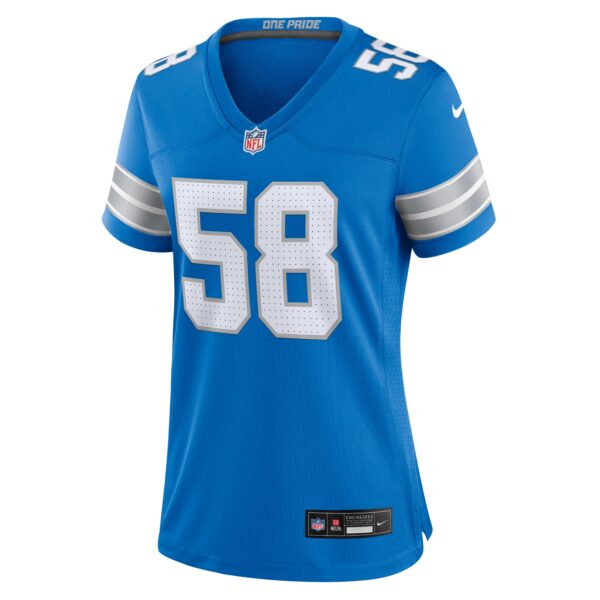 Detroit Lions Nike Home Game Jersey - Blue - Penei Sewell - Womens - Image 2