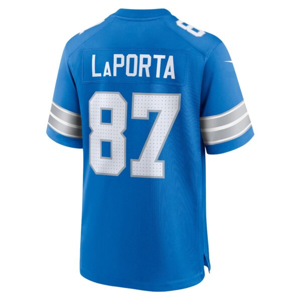 Detroit Lions Nike Home Game Jersey - Blue - Sam LaPorta - Mens - Image 3