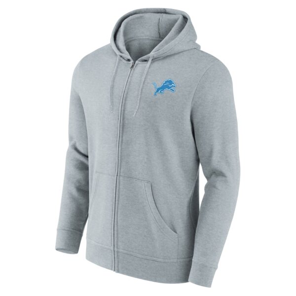 Detroit Lions Primary Logo Full Zip Hoodie - Mens - Image 2