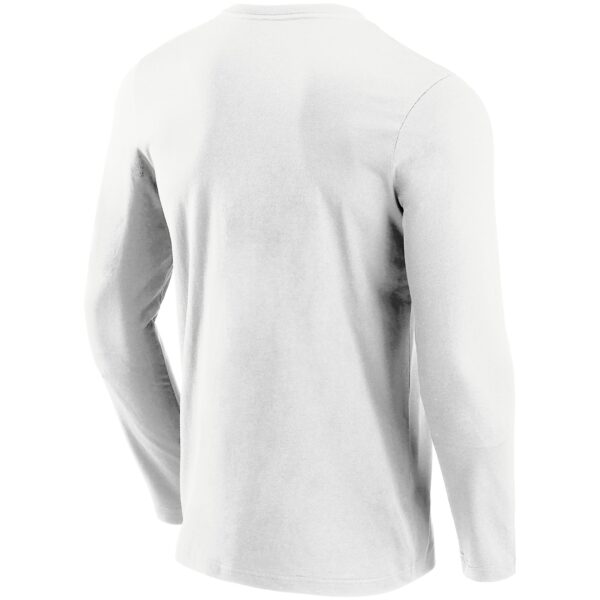 Detroit Lions Secondary Colour Wordmark Long Sleeve T-Shirt - Mens - Image 2