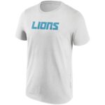 Detroit Lions Secondary Colour Wordmark T-Shirt - Mens - Big & Tall