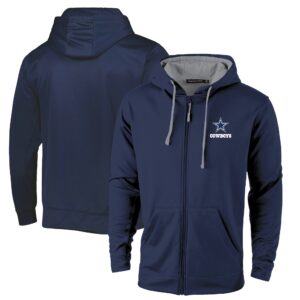 Men's Dunbrooke Navy/Gray Dallas Cowboys Apprentice Full-Zip Hoodie