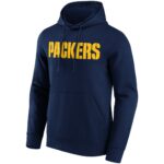 Green Bay Packers Alternate Colour Wordmark Hoodie - Mens
