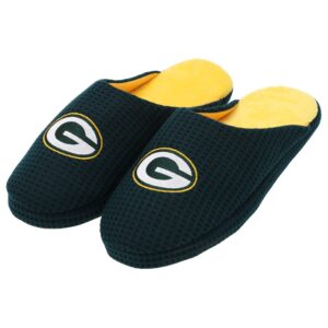 Green Bay Packers Big Logo Waffle Slipper - Mens