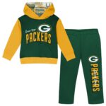 Green Bay Packers Coin Toss Red Zone Jersey Top & Pant Set - Kids
