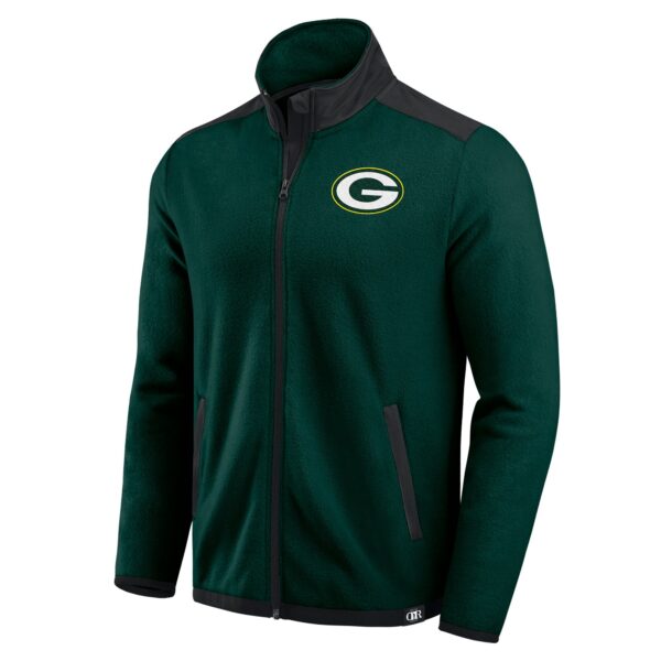 Green Bay Packers Darius Rucker Colourblock Polar Fleece Jacket - Mens - Image 2