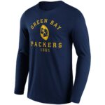 Green Bay Packers Facemask Iconic Hometown Graphic Long Sleeve T-Shirt - Mens