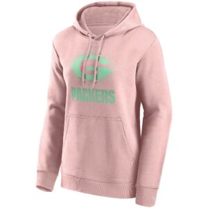 Green Bay Packers Fashion Colour Logo Hoodie - Womens