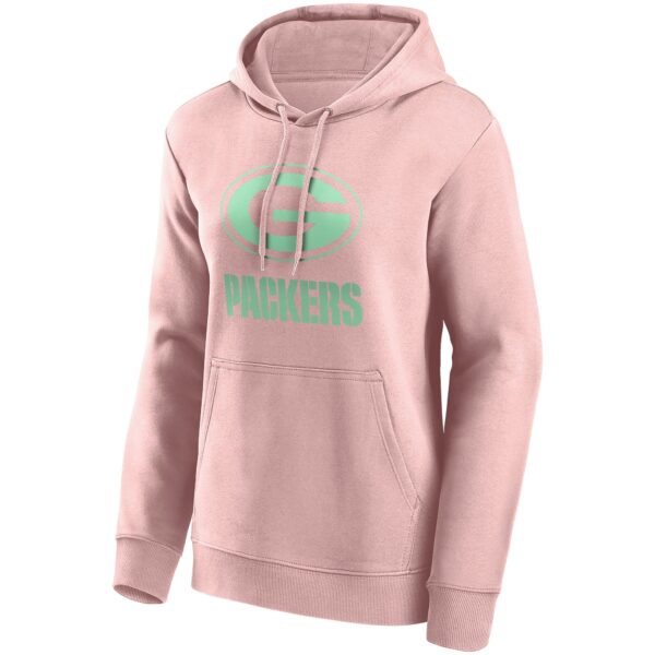 Green Bay Packers Fashion Colour Logo Hoodie - Womens