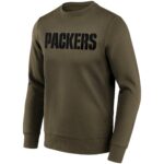 Green Bay Packers Fashion Preferred Logo Crew Sweatshirt - Mens
