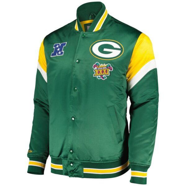 Green Bay Packers Heavyweight Satin Jacket - Image 2