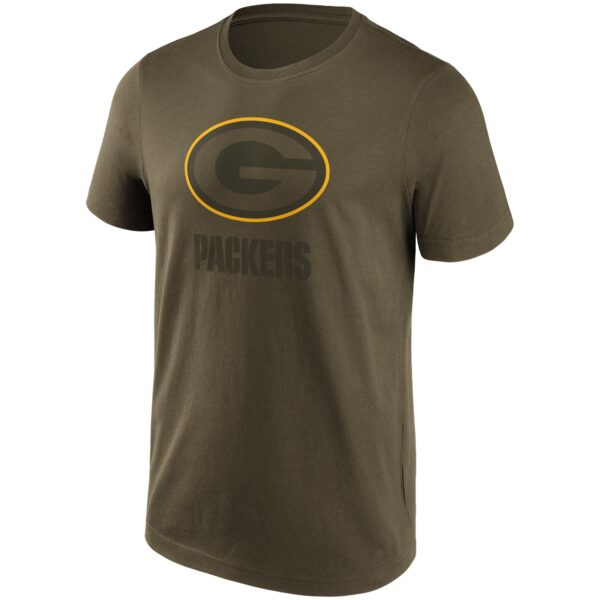 Green Bay Packers Khaki Colour Pop Graphic T-Shirt - Mens