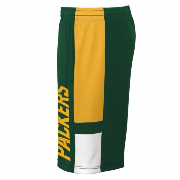 Green Bay Packers Lateral Mesh Perforamnce Short - Youth - Image 2