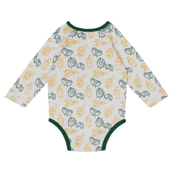 Green Bay Packers Little Camp 3 Piece Creeper, Pant & Hat - Newborn - Image 3