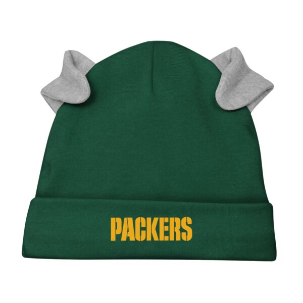 Green Bay Packers Little Camp 3 Piece Creeper, Pant & Hat - Newborn - Image 5