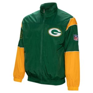 Green Bay Packers Mitchell & Ness 1992 Sideline Jacket - Dark Green - Mens