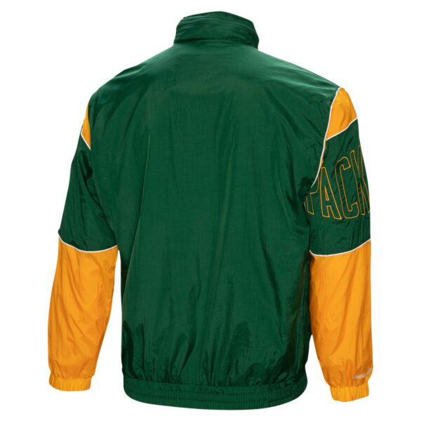 Green Bay Packers Mitchell & Ness 1992 Sideline Jacket - Dark Green - Mens - Image 2