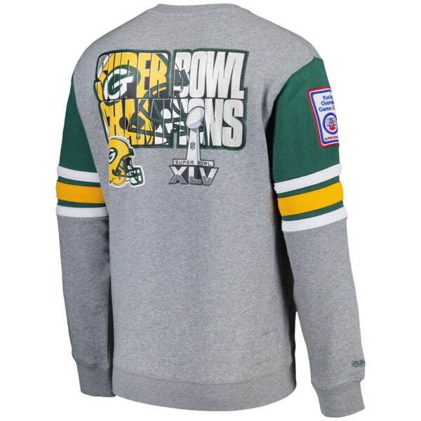 Green Bay Packers Mitchell & Ness All Over Crew 4.0 Vintage Logo - Mens - Image 3