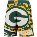 Green Bay Packers Mitchell & Ness Jumbrotron Sublimated Short - Mens