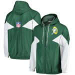 Green Bay Packers Mitchell & Ness Lightweight Windbreaker Jacket - Mens