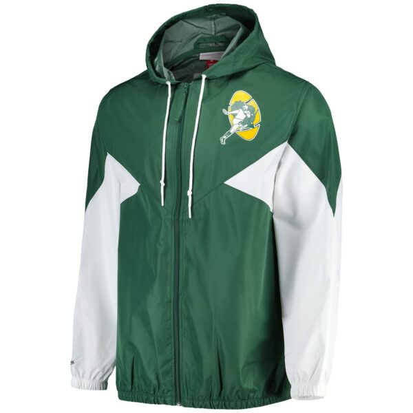 Green Bay Packers Mitchell & Ness Lightweight Windbreaker Jacket - Mens - Image 2