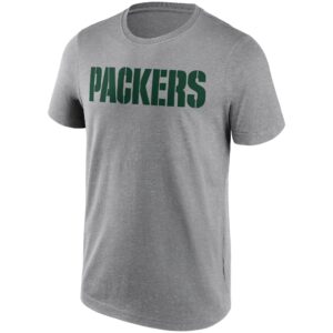 Green Bay Packers Neutral Colour Wordmark T-Shirt - Mens - Big & Tall