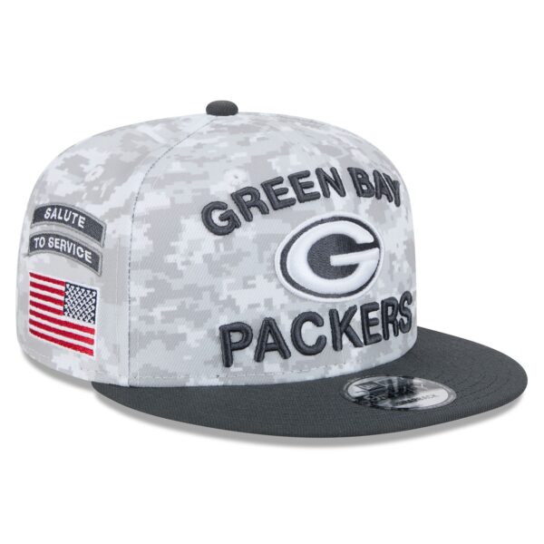 Green Bay Packers New Era Salute To Service 9FIFTY Cap - Image 3