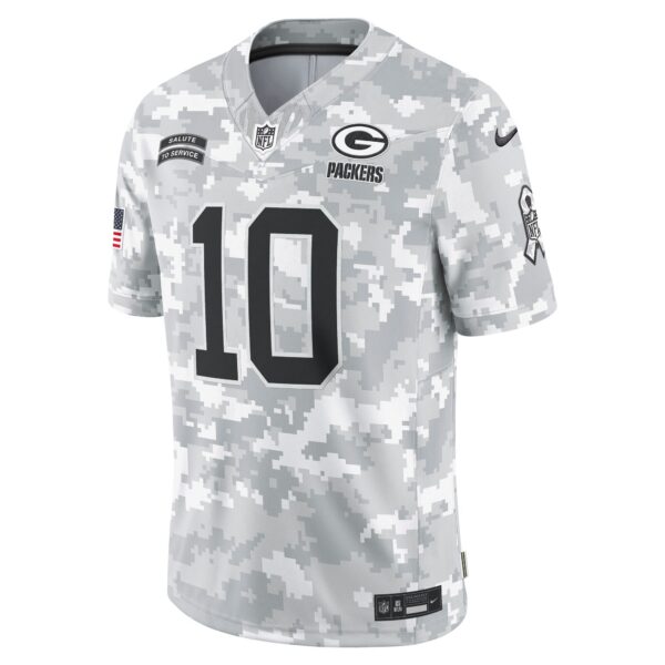 Green Bay Packers Nike 2024 Salute to Service Jersey - Jordan Love - Mens - Image 2