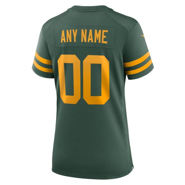 Green Bay Packers Nike Alternare Jersey - Custom - Womens - Image 2