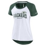 Green Bay Packers Nike Back Slit Fashion Top - Womens