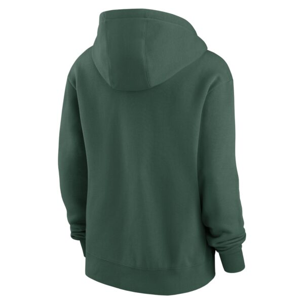 Green Bay Packers Nike Club Fleece Hoodie - Womens - Image 3